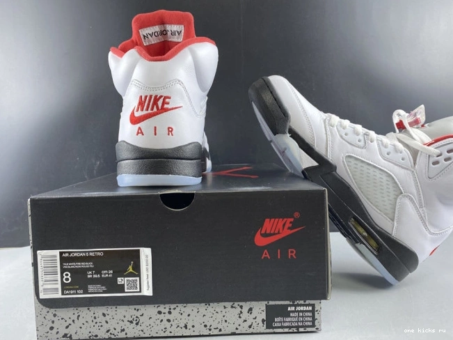 Chep Onekick Jordan DA1911-102 Retro Air Tongue Silver (2020) Red 5 Fire 0815
